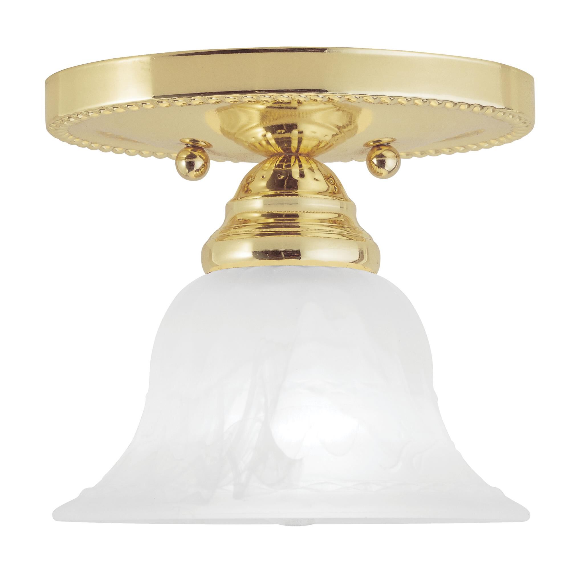 Edgemont 7 Inch 1 Light Semi Flush Mount by Livex Lighting
